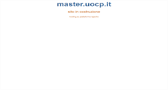 Desktop Screenshot of master.uocp.it