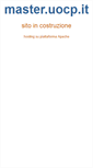 Mobile Screenshot of master.uocp.it